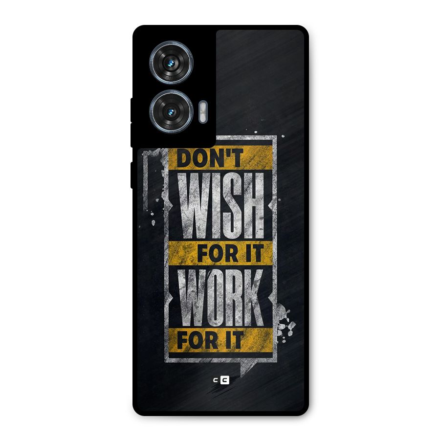 Wish Work Metal Back Case for Motorola Edge 50 Fusion