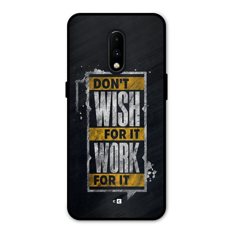 Wish Work Metal Back Case for OnePlus 7