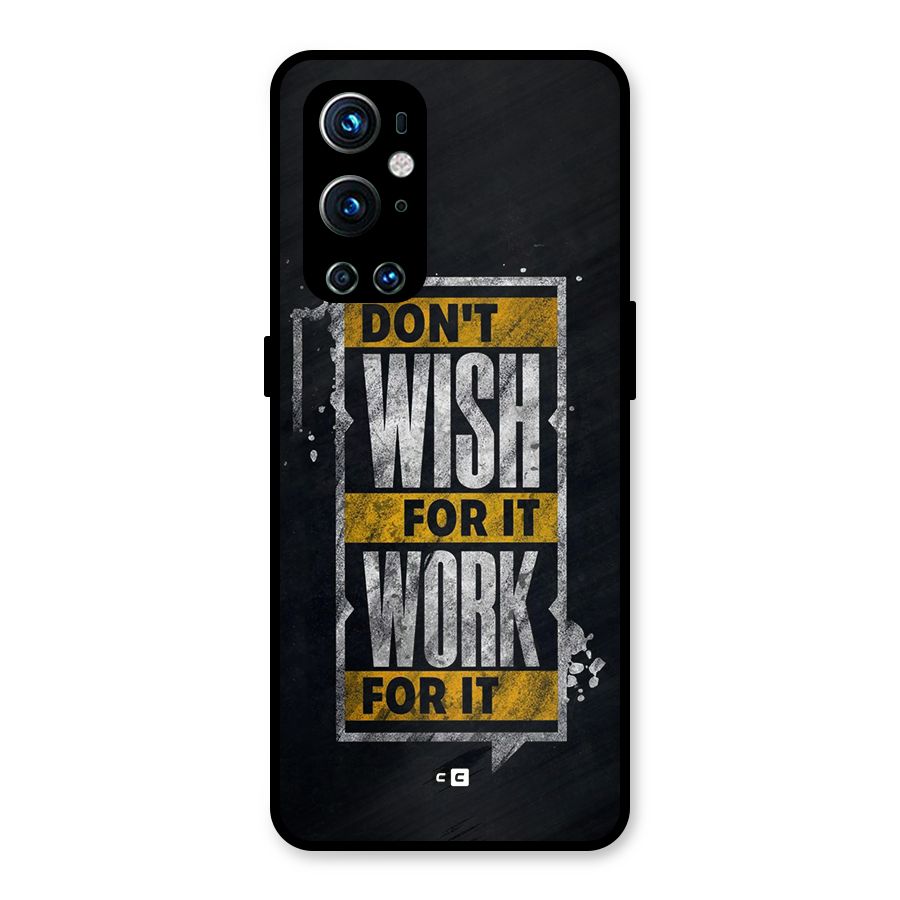 Wish Work Metal Back Case for OnePlus 9 Pro