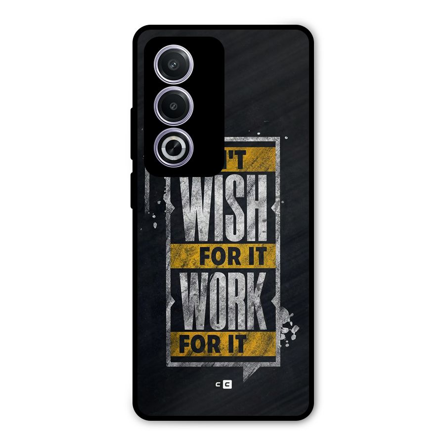 Wish Work Metal Back Case for Oppo A3 Pro