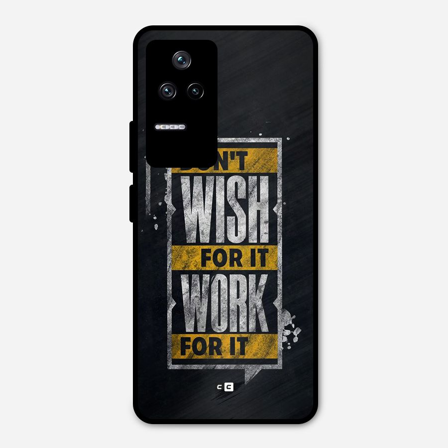 Wish Work Metal Back Case for Poco F4 5G