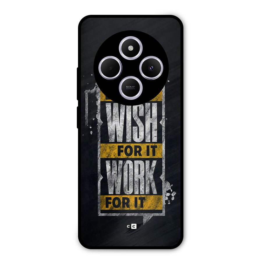 Wish Work Metal Back Case for Poco M7