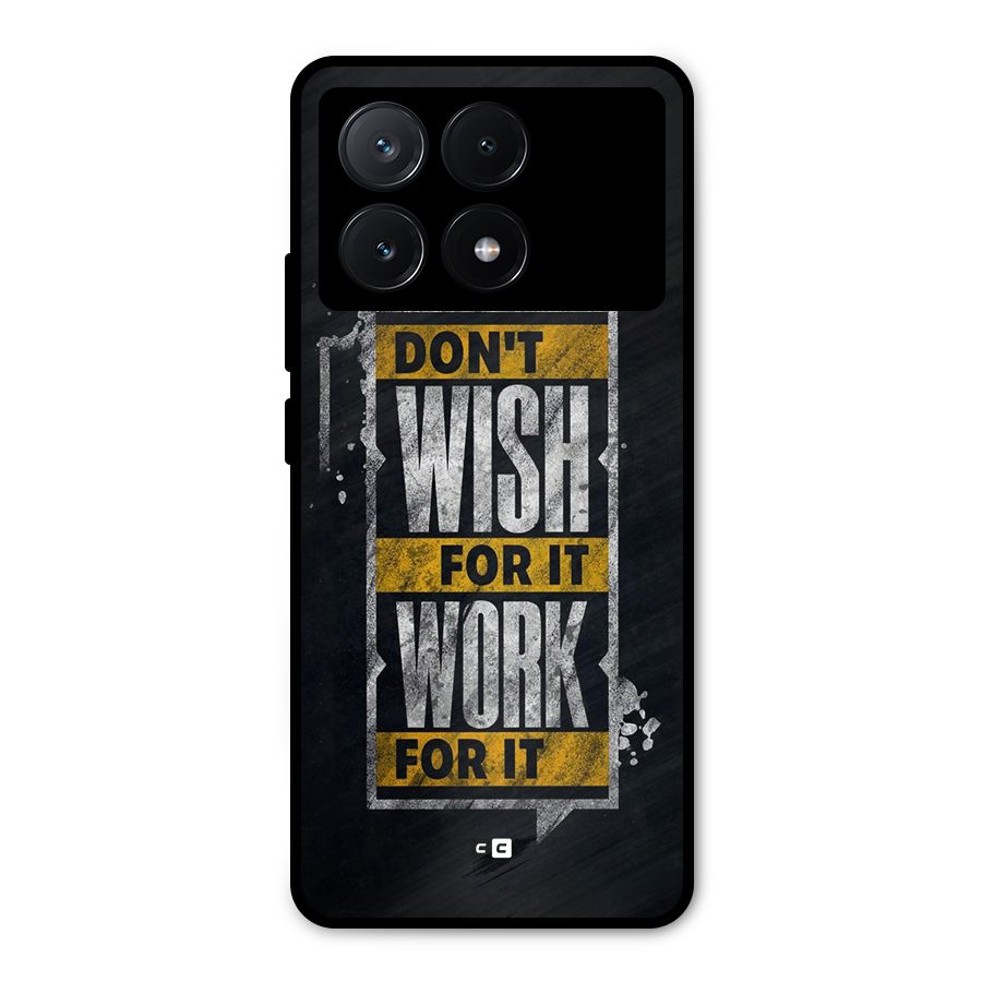 Wish Work Metal Back Case for Poco X6 Pro