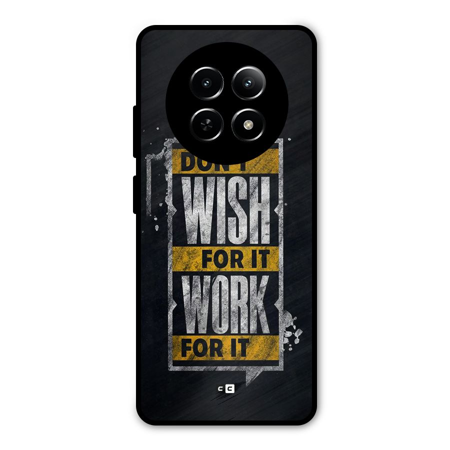 Wish Work Metal Back Case for Realme 12x 5G