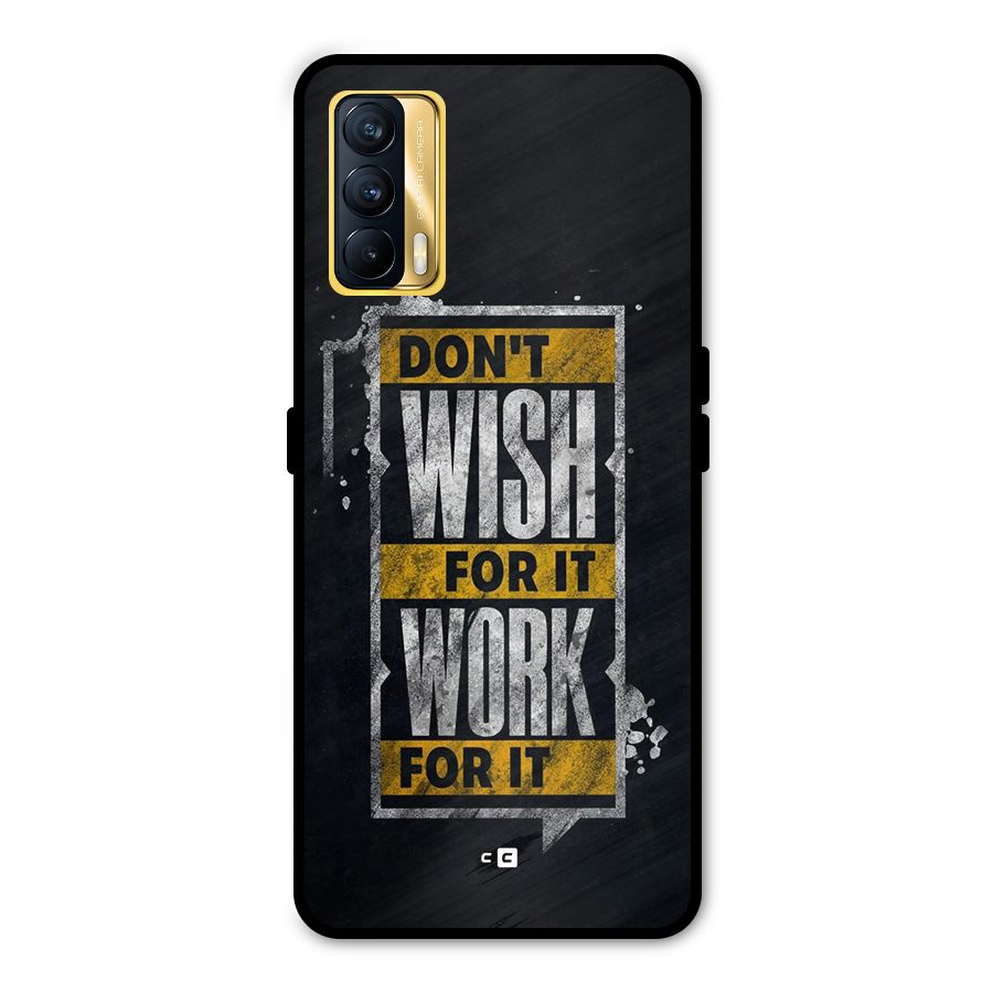 Wish Work Metal Back Case for Realme X7