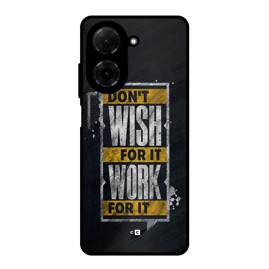 Wish Work Metal Back Case for Redmi A5 4G