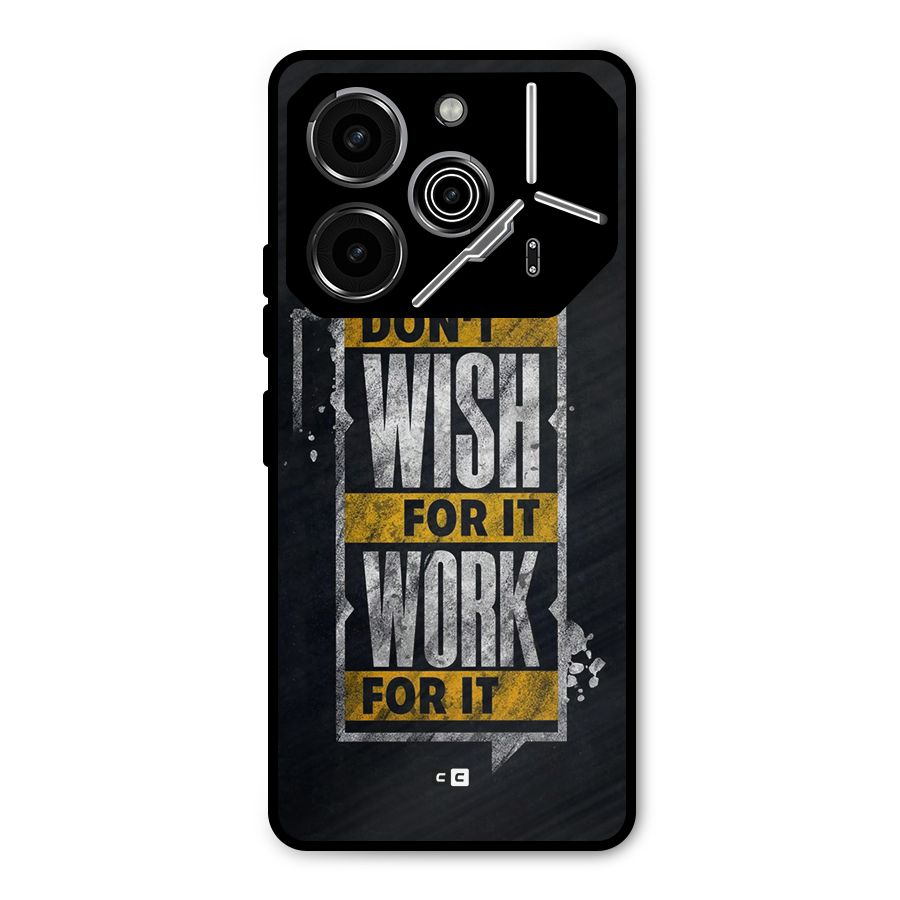 Wish Work Metal Back Case for Tecno Pova 6 Pro