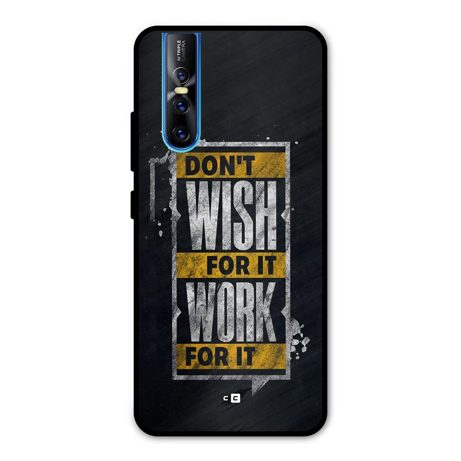 Wish Work Metal Back Case for Vivo V15 Pro