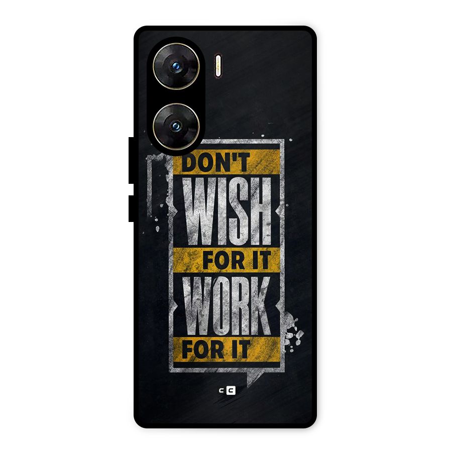 Wish Work Metal Back Case for Vivo V29e