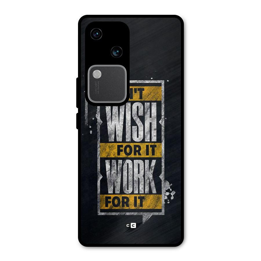 Wish Work Metal Back Case for Vivo V30 Pro