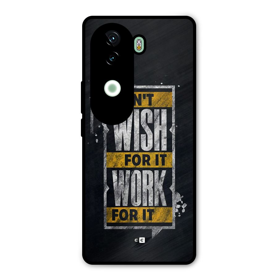 Wish Work Metal Back Case for Vivo V40e