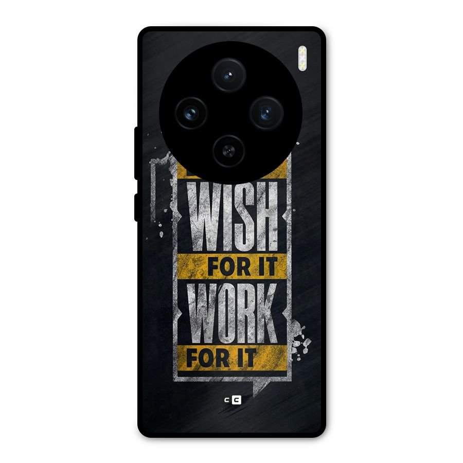 Wish Work Metal Back Case for Vivo X100