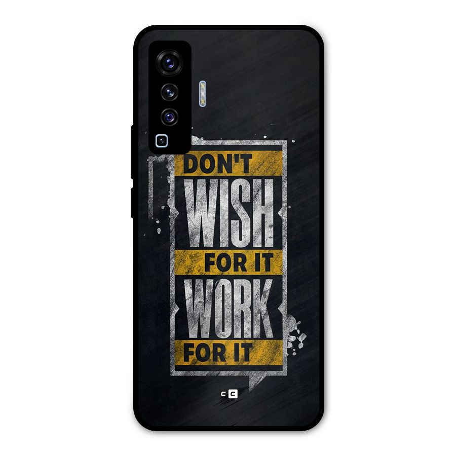 Wish Work Metal Back Case for Vivo X50