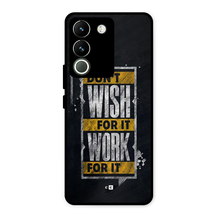 Wish Work Metal Back Case for Vivo Y200