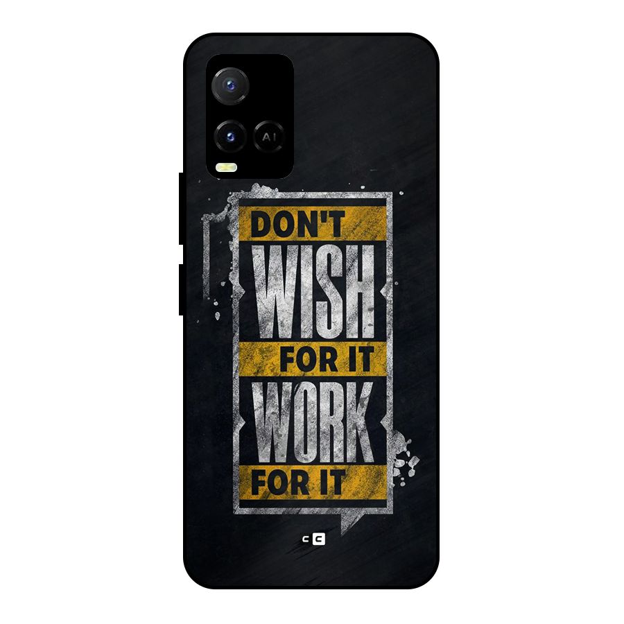 Wish Work Metal Back Case for Vivo Y21A