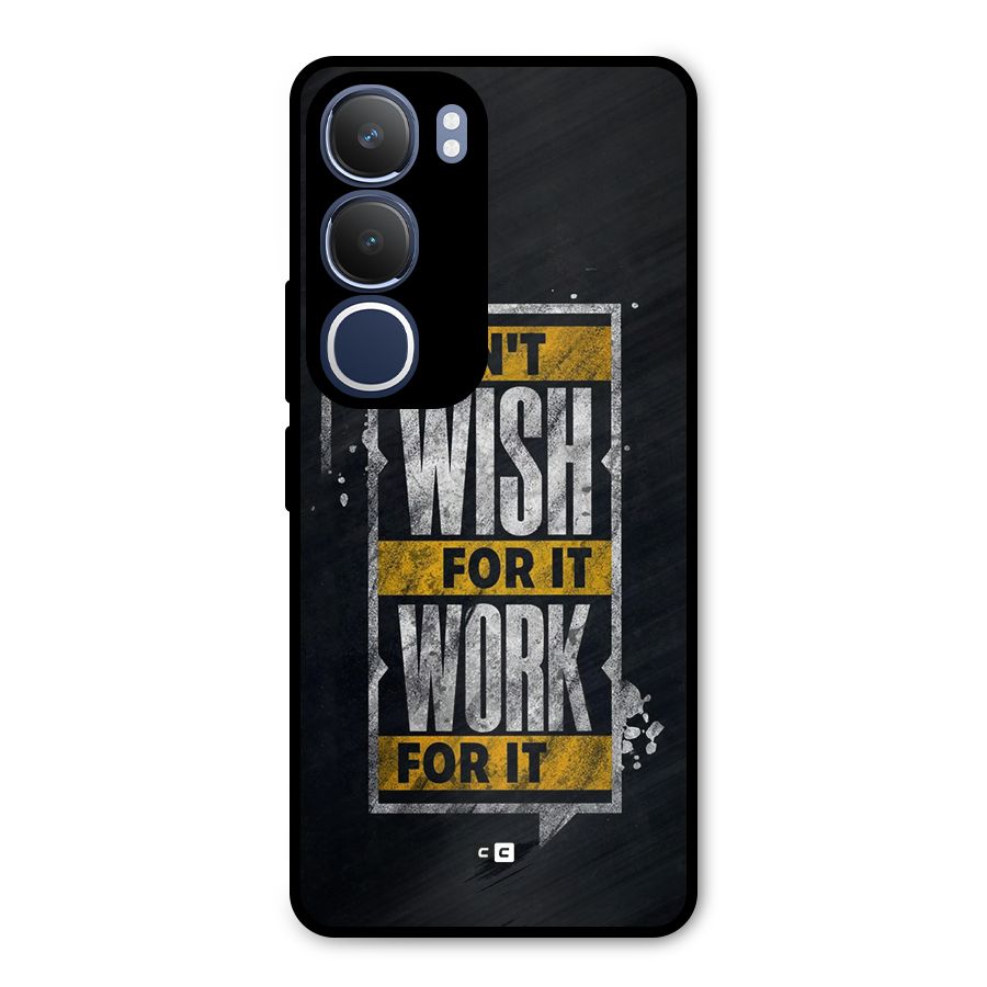 Wish Work Metal Back Case for Vivo Y29