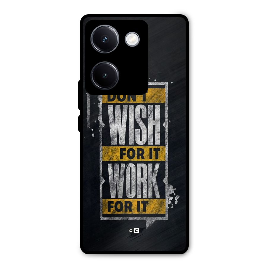 Wish Work Metal Back Case for Vivo Y300 Plus