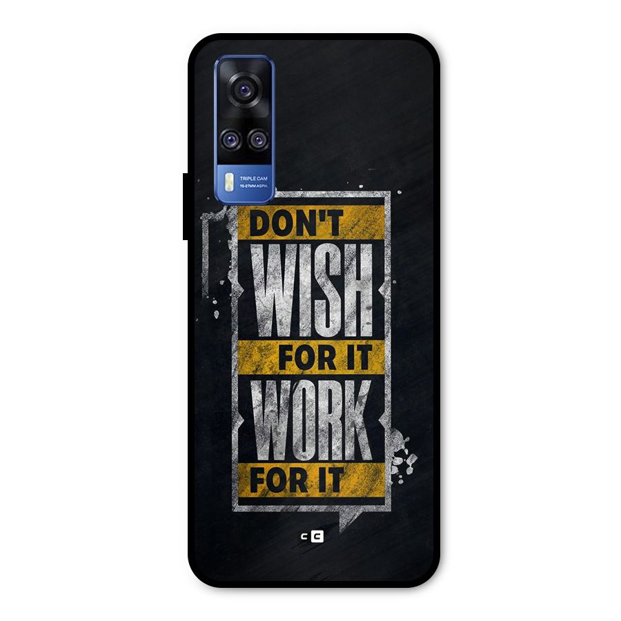 Wish Work Metal Back Case for Vivo Y31