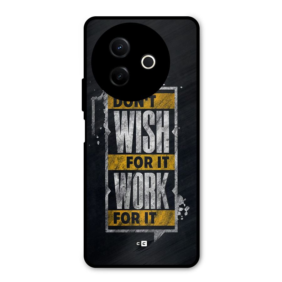 Wish Work Metal Back Case for Vivo Y39
