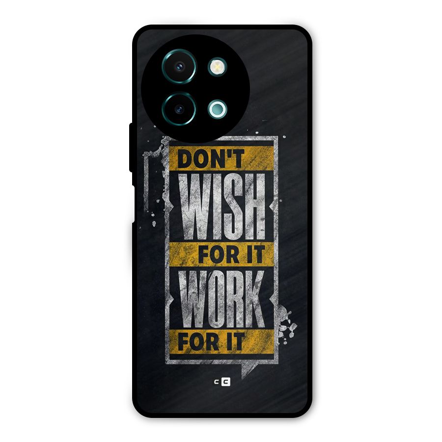 Wish Work Metal Back Case for Vivo Y58