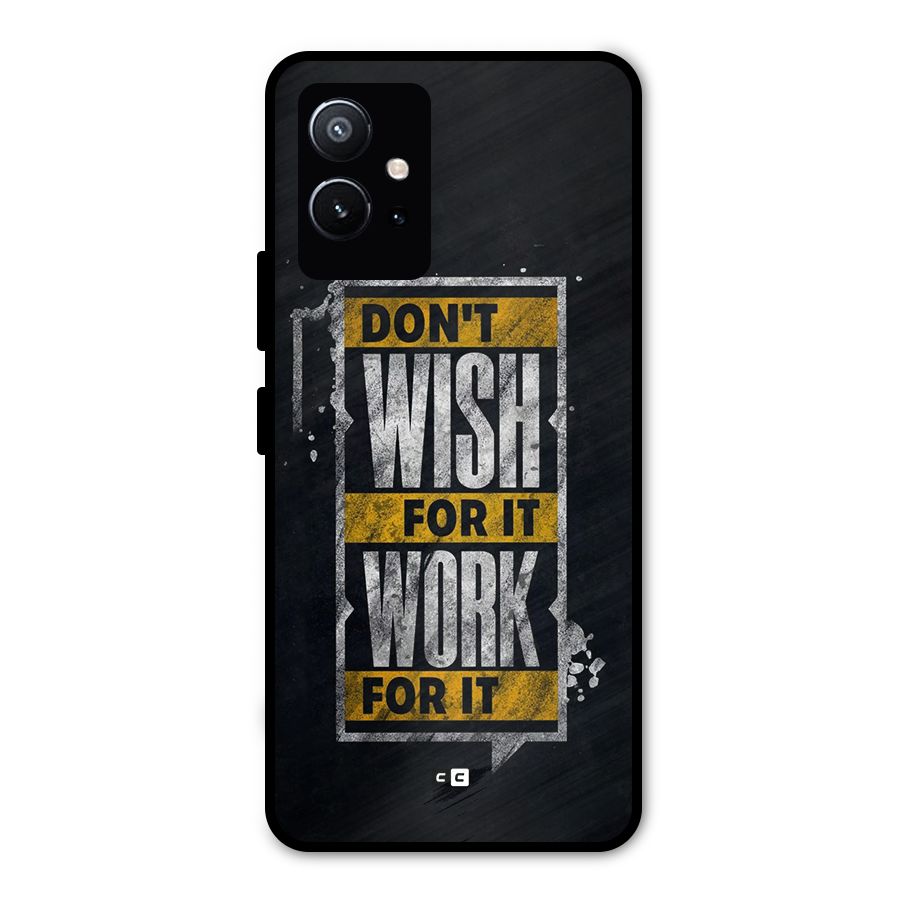 Wish Work Metal Back Case for Vivo Y75 5G
