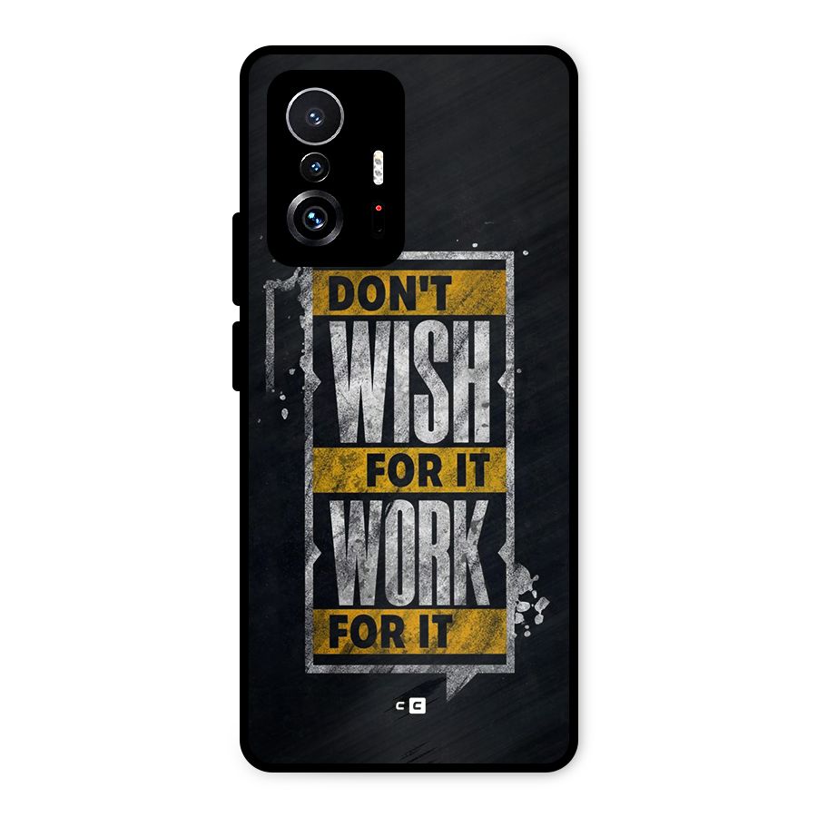 Wish Work Metal Back Case for Xiaomi 11T Pro