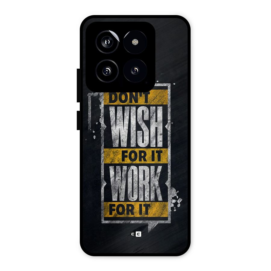 Wish Work Metal Back Case for Xiaomi 14