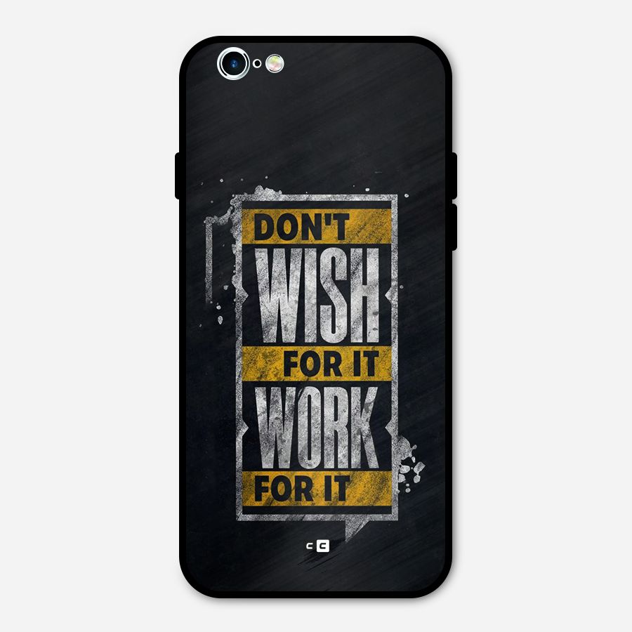 Wish Work Metal Back Case for iPhone 6 6s