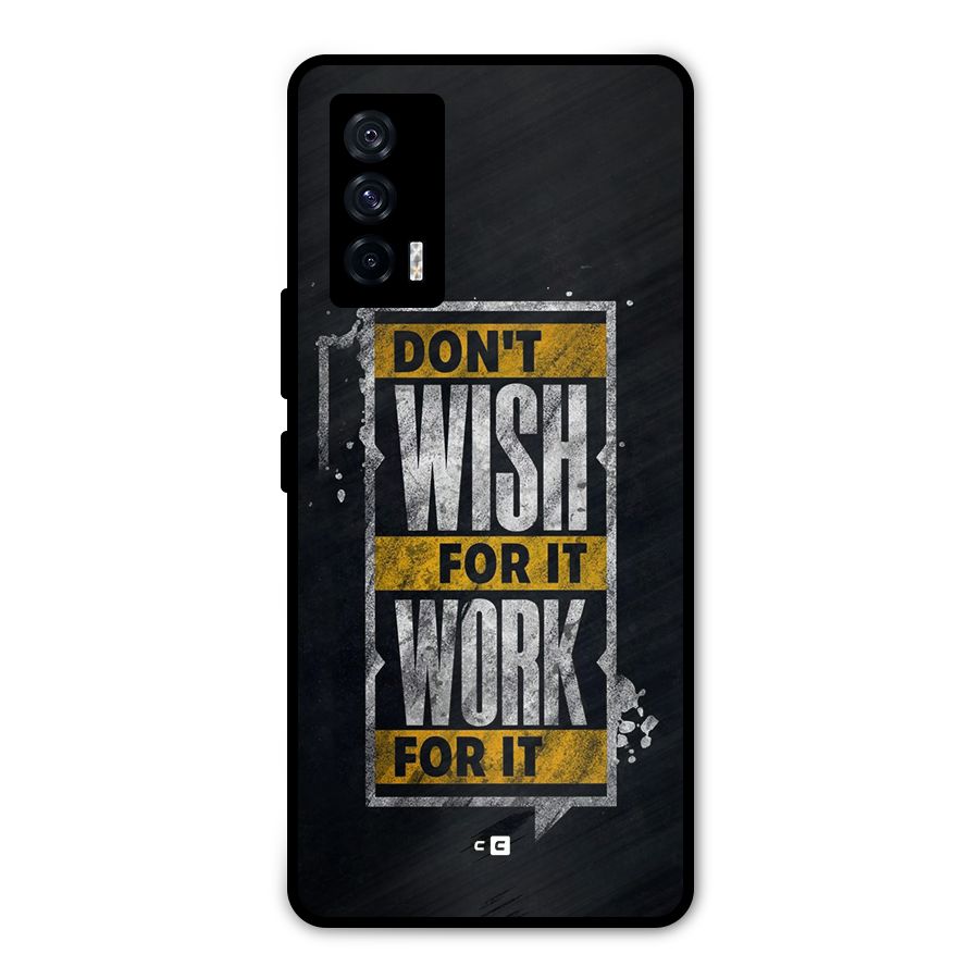 Wish Work Metal Back Case for iQOO 7 5G