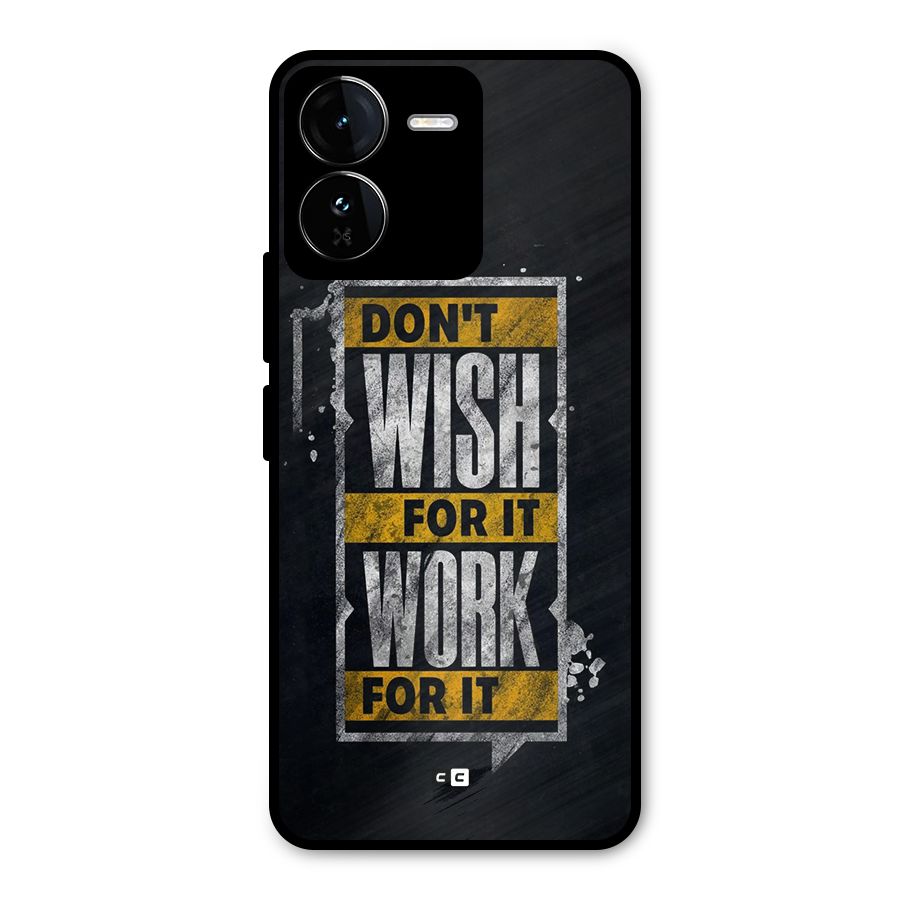 Wish Work Metal Back Case for iQOO Z9