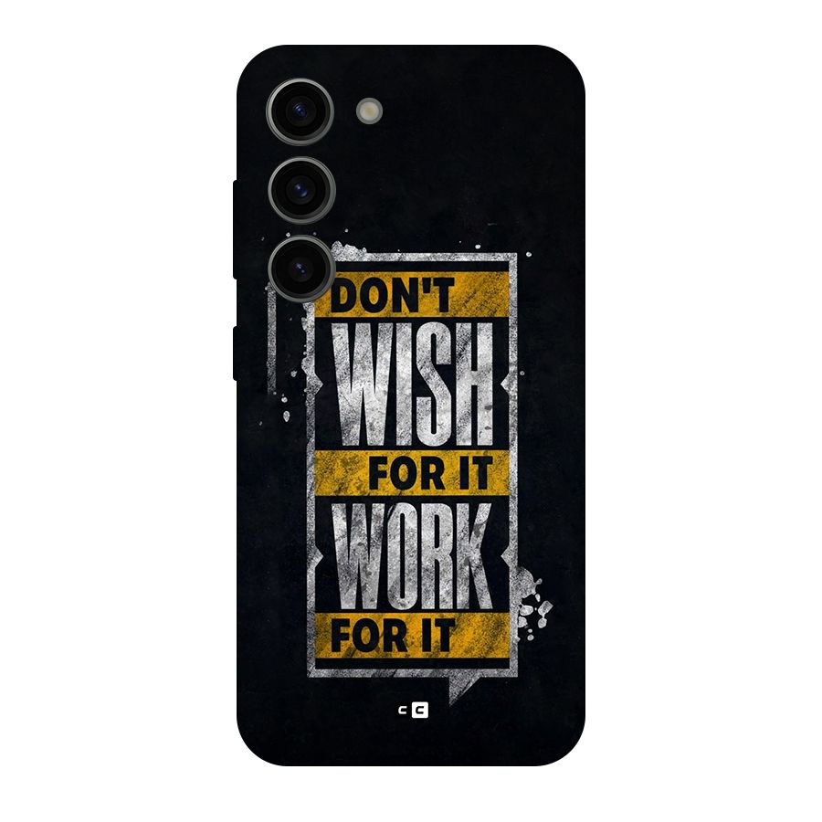 Wish Work Original Polycarbonate Back Case for Galaxy S23