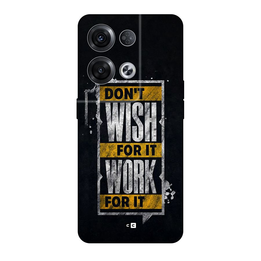 Wish Work Original Polycarbonate Back Case for Oppo Reno8 Pro 5G