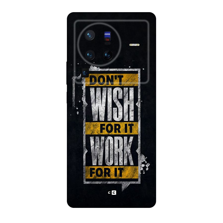 Wish Work Original Polycarbonate Back Case for Vivo X80