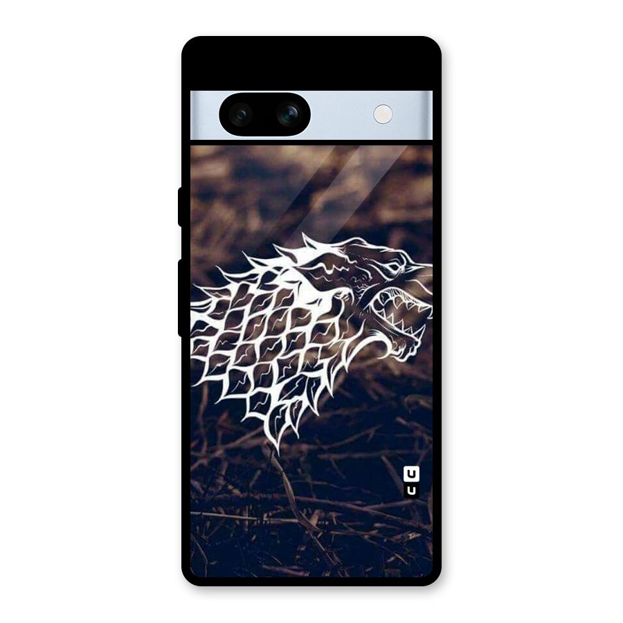 Wolf In White Glass Back Case for Google Pixel 7a