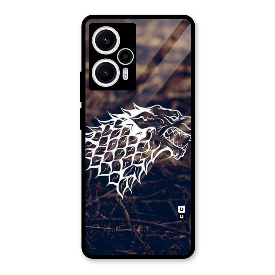 Wolf In White Glass Back Case for Poco F5