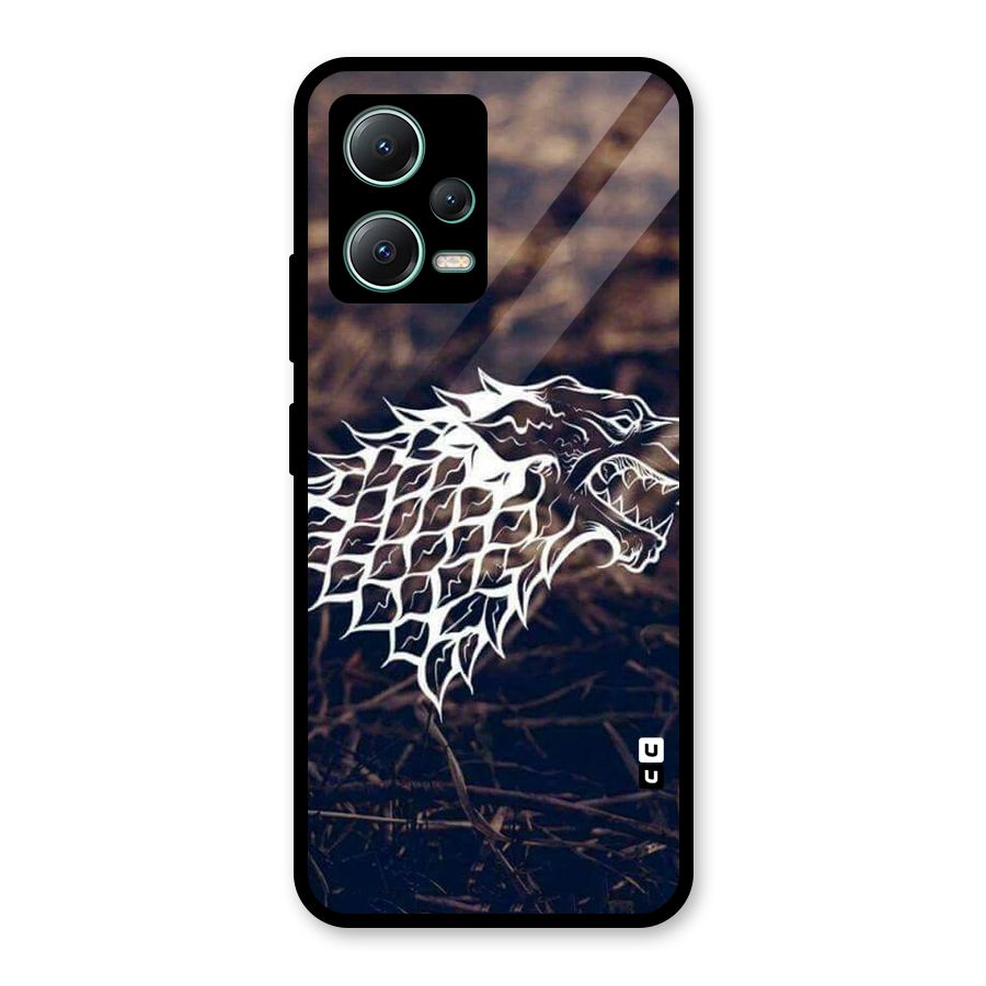 Wolf In White Glass Back Case for Poco X5