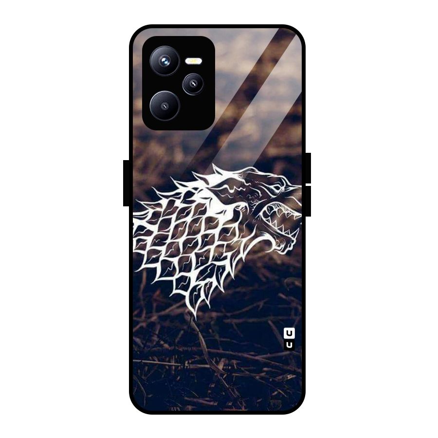 Wolf In White Glass Back Case for Realme C35