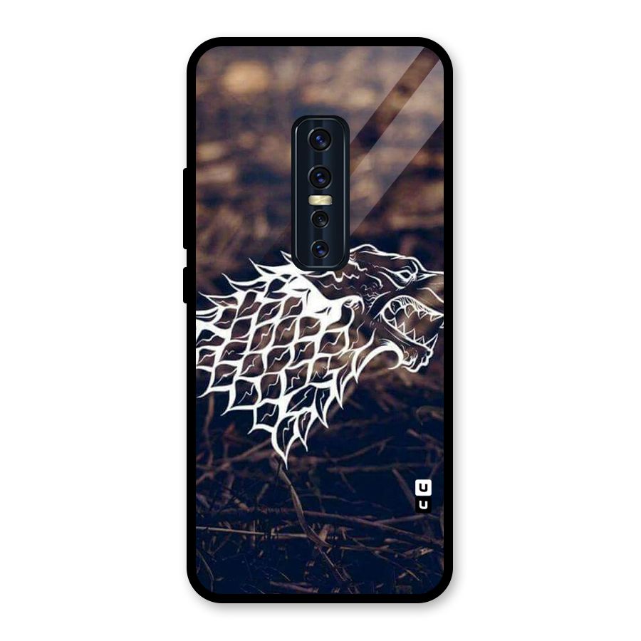 Wolf In White Glass Back Case for Vivo V17 Pro