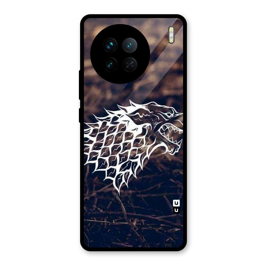 Wolf In White Glass Back Case for Vivo X90