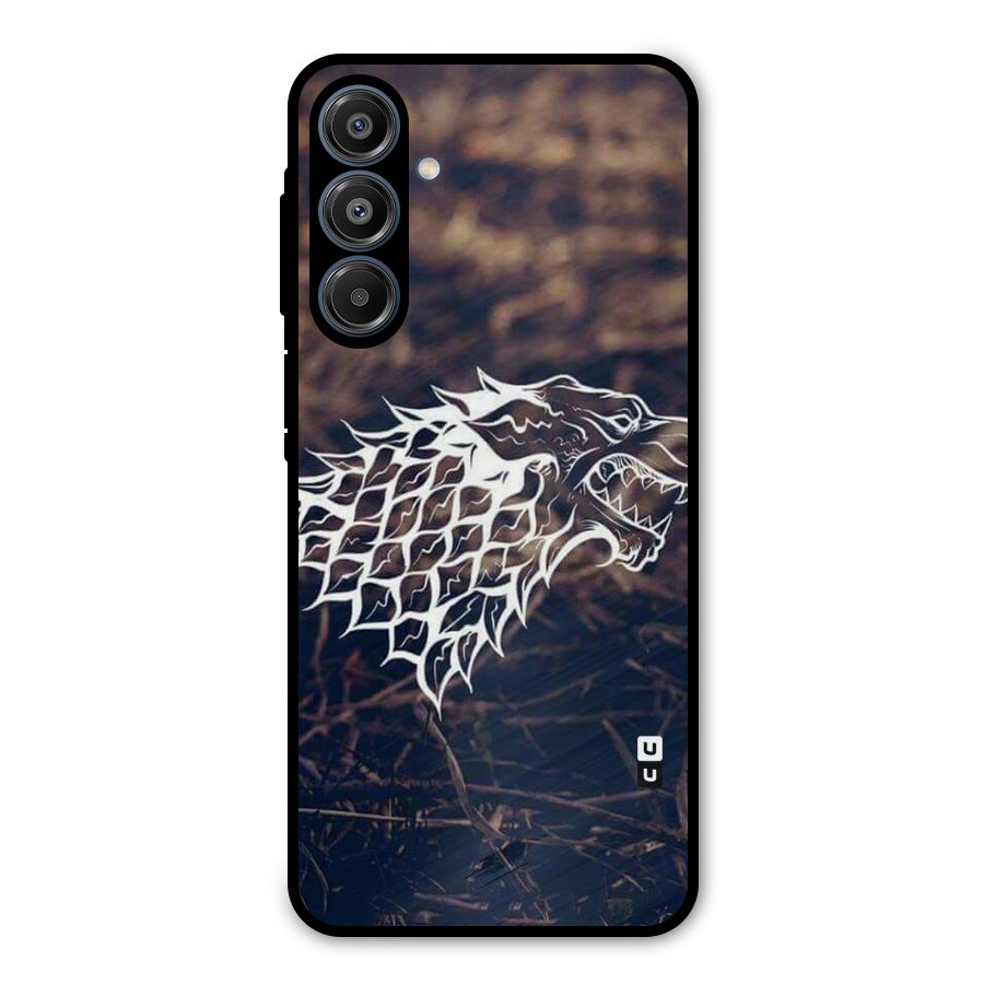 Wolf In White Metal Back Case for Galaxy A16 5G