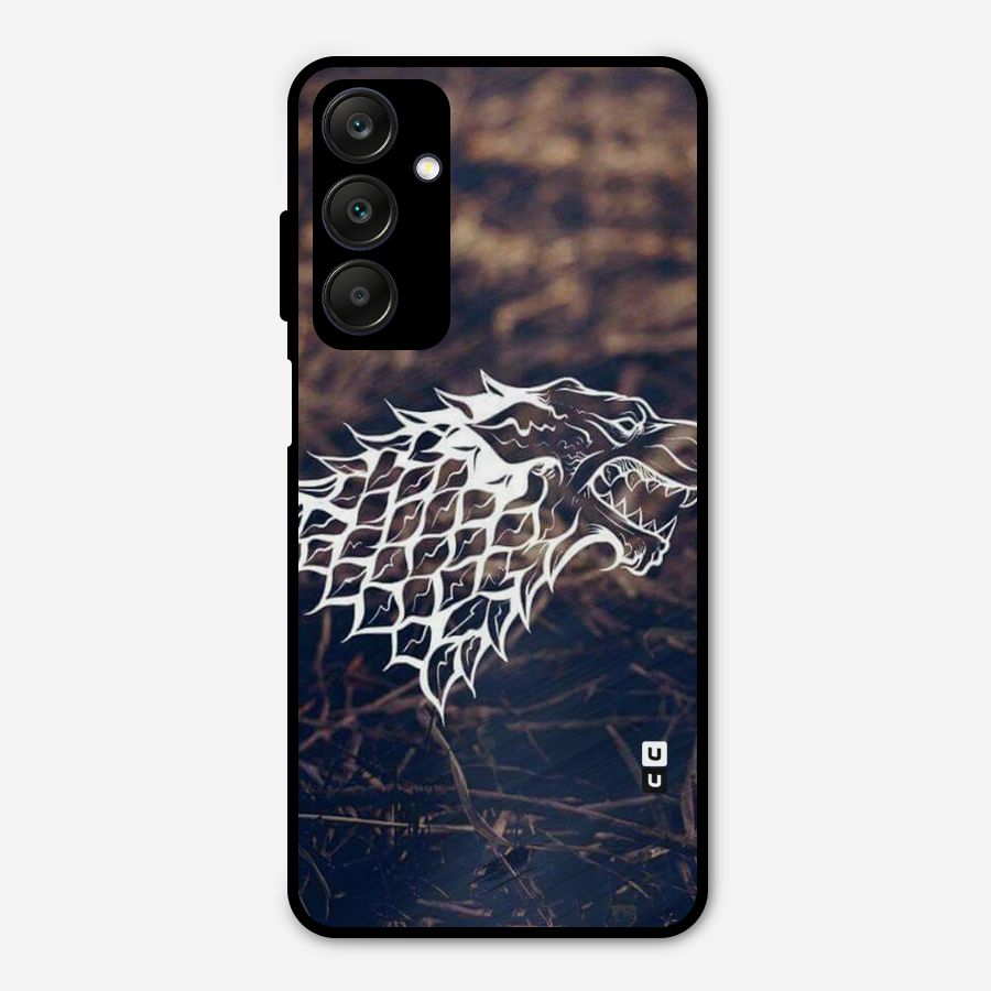 Wolf In White Metal Back Case for Galaxy A25 5G