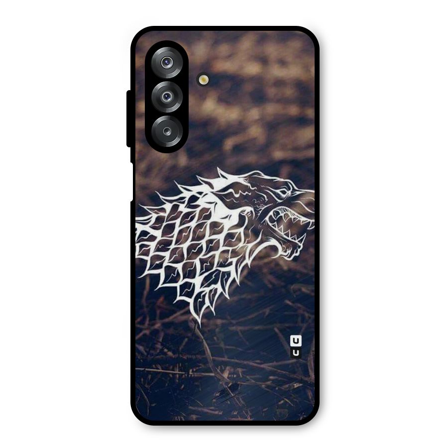 Wolf In White Metal Back Case for Galaxy A26