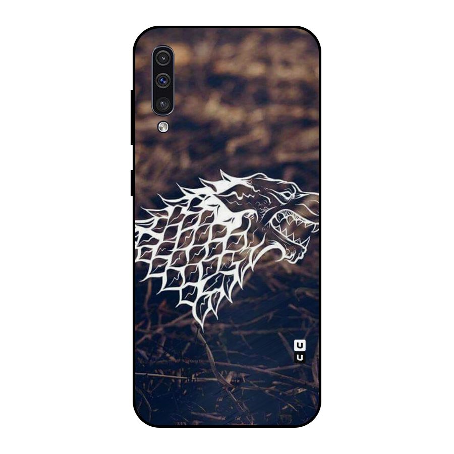 Wolf In White Metal Back Case for Galaxy A30s