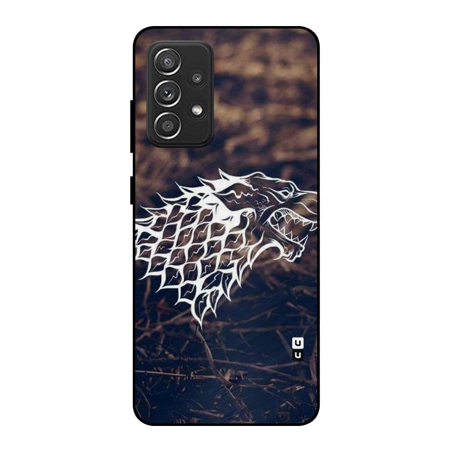 Wolf In White Metal Back Case for Galaxy A52s 5G
