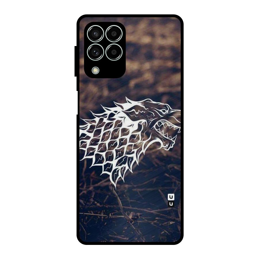 Wolf In White Metal Back Case for Galaxy M33