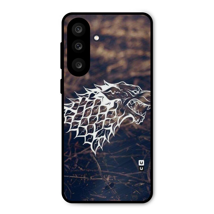 Wolf In White Metal Back Case for Galaxy M56