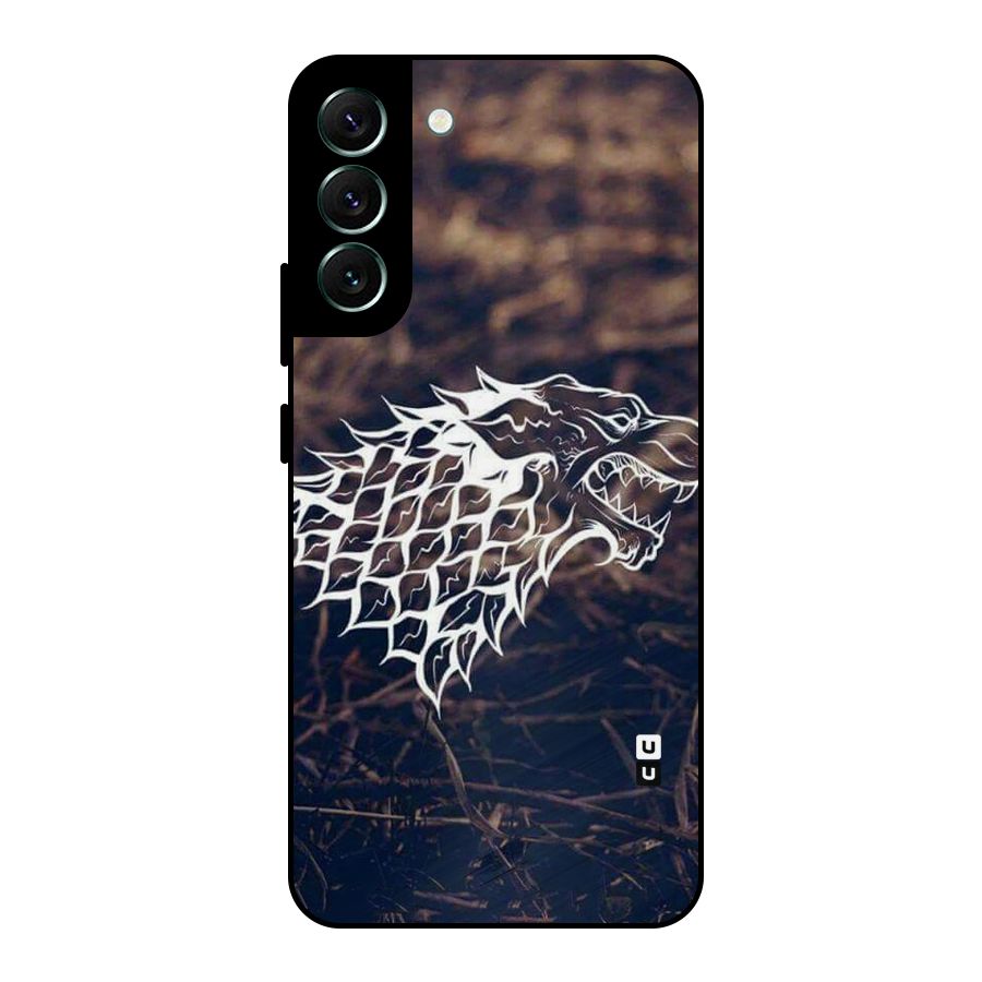 Wolf In White Metal Back Case for Galaxy S22 Plus 5G