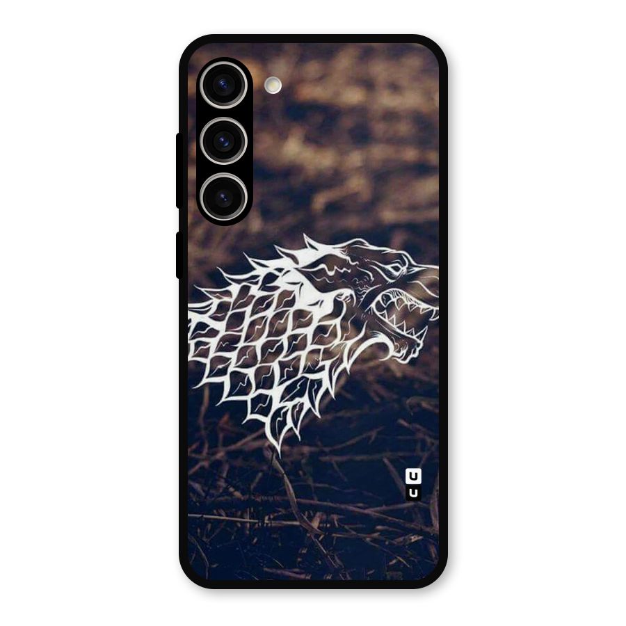 Wolf In White Metal Back Case for Galaxy S23 Plus