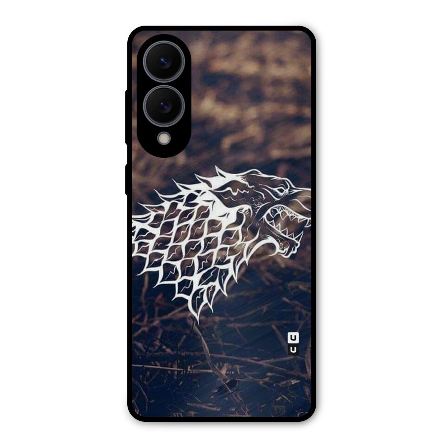 Wolf In White Metal Back Case for Galaxy S25 Edge