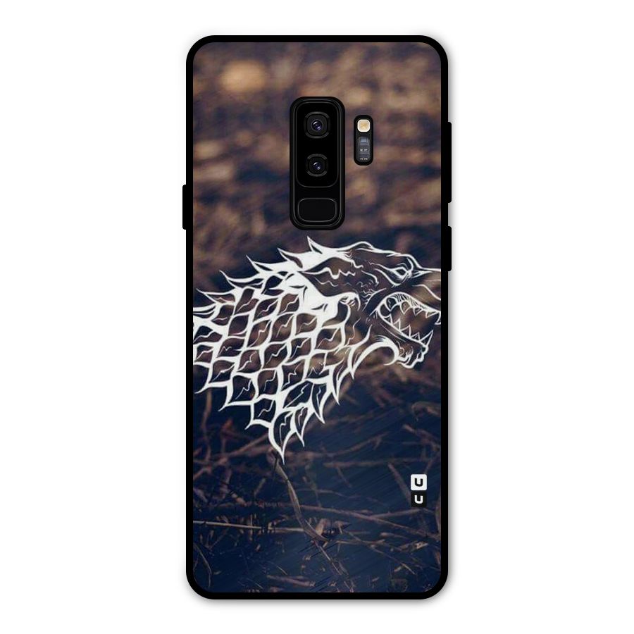Wolf In White Metal Back Case for Galaxy S9 Plus